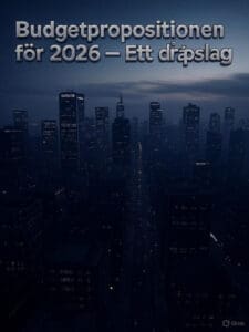 Budgetpropositionen för 2026 – Ett dråpslag