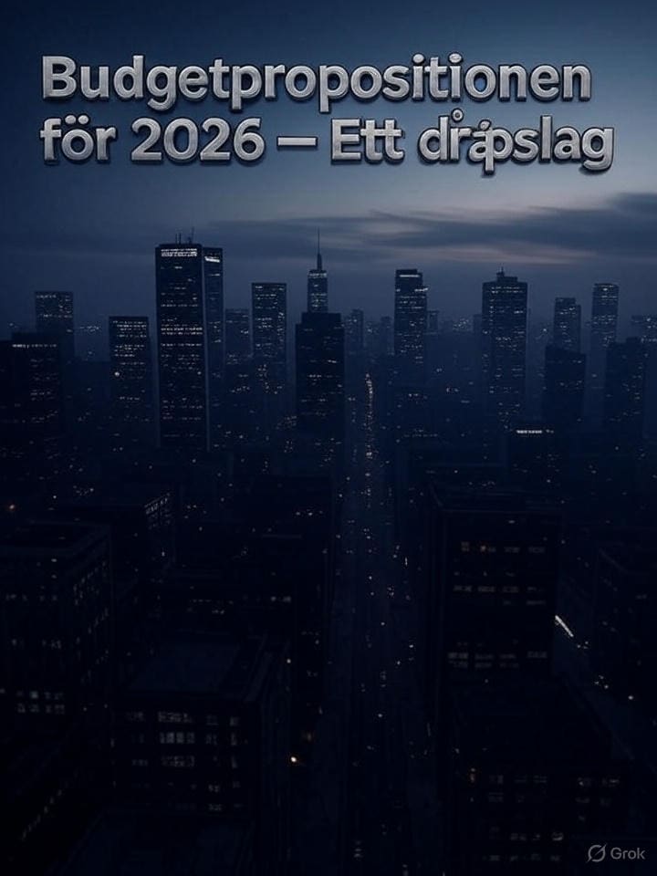 Budgetpropositionen för 2026 – Ett dråpslag